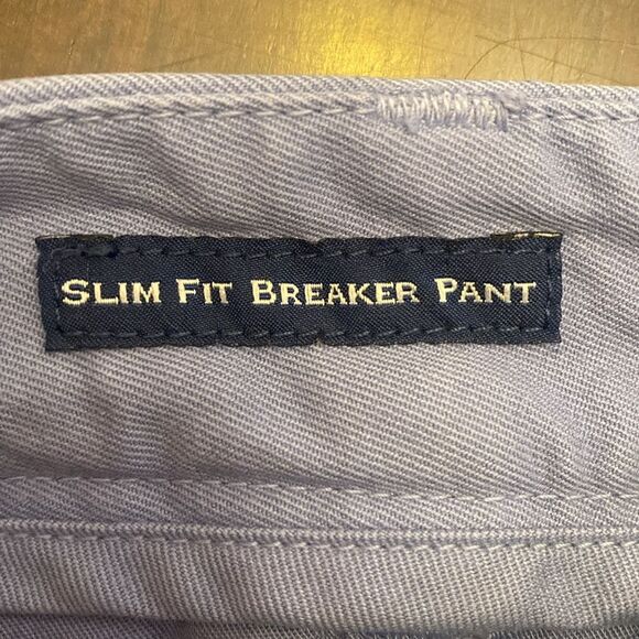 Vineyard Vines Slim Fit Breaker Pants Boys/Men Size 28x28 100% Cotton Light Blue - Picture 6 of 9